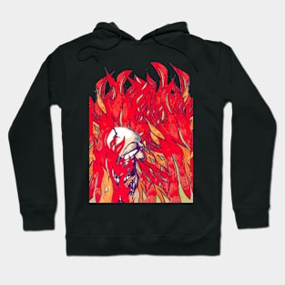 Flaming skull Hoodie